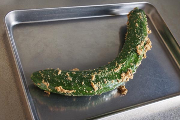 きゅうりが漬かりました。